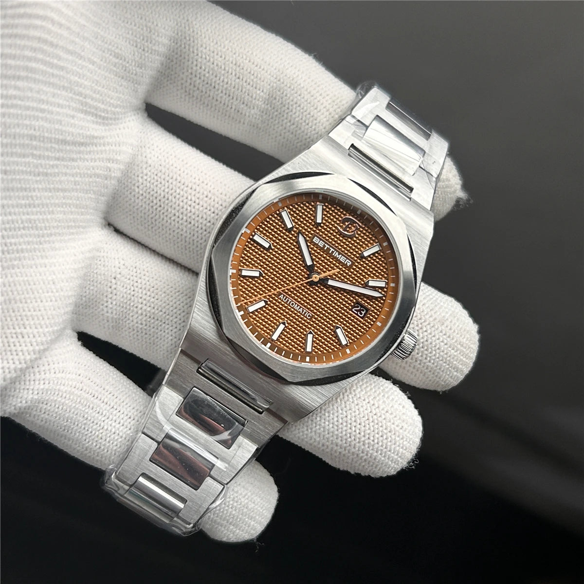 2025 New BETTIMER Men's Automatic Mechanical Watches PT5000 Sapphire Glass Luxury Sport 10Bar Clock BWG-9 B8001 V2 38.5mm